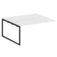 Metal System Quattro 4x4 40БО.ПРС-СП-2.4 (Белый/Антрацит) Проходной наборный элемент рабочей станции на О-образном м/к