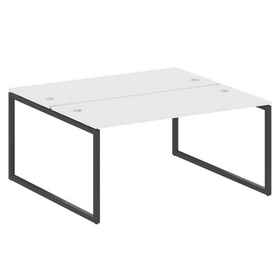 Metal System Quattro 4x4 40БО.РАС-СП-2.4 (Белый/Черный) Рабочая станция на О-образном м/к