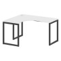 Metal System Quattro 4x4 40БО.СА-3 Л (Белый/Антрацит) Стол криволинейный левый на О-образном м/к