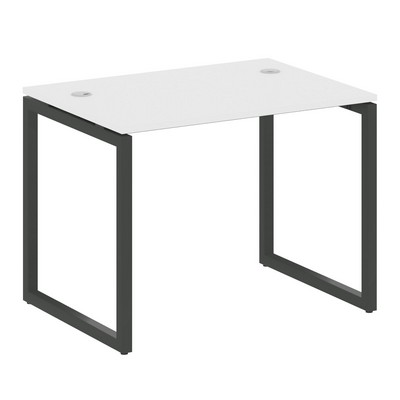 Metal System Quattro 4x4 40БО.СП-1 (Белый/Антрацит) Стол письменный на О-образном м/к