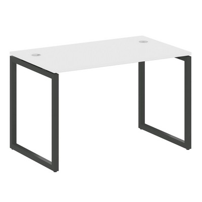 Metal System Quattro 4x4 40БО.СП-2 (Белый/Черный) Стол письменный на О-образном м/к