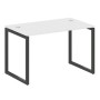 Metal System Quattro 4x4 40БО.СП-2 (Белый/Черный) Стол письменный на О-образном м/к