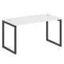 Metal System Quattro 4x4 40БО.СП-3 (Белый/Черный) Стол письменный на О-образном м/к