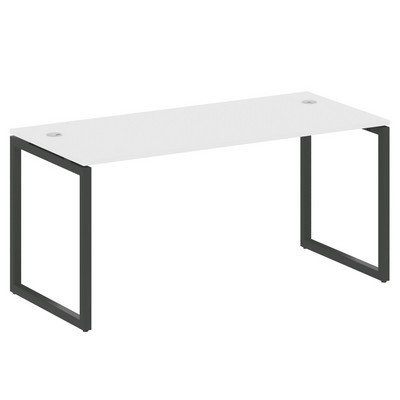 Metal System Quattro 4x4 40БО.СП-4 (Белый/Черный) Стол письменный на О-образном м/к