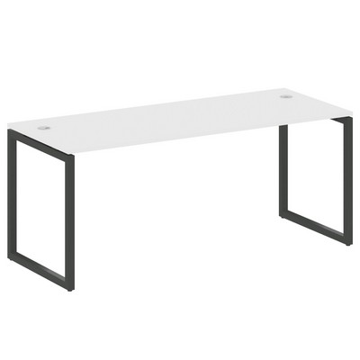 Metal System Quattro 4x4 40БО.СП-5 (Белый/Черный) Стол письменный на О-образном м/к