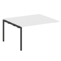 Metal System Quattro 4x4 40БП.ППРГ-3 (Белый/Черный) Проходной наборный элемент переговорного стола на П-образном м/к