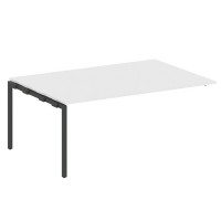 Metal System Quattro 4x4 40БП.ППРГ-5 (Белый/Черный) Проходной наборный элемент переговорного стола на П-образном м/к