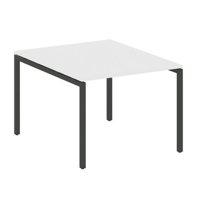Metal System Quattro 4x4 40БП.ПРГ-1.1 (Белый/Черный) Переговорный стол, 1 столешница на П-образном м/к