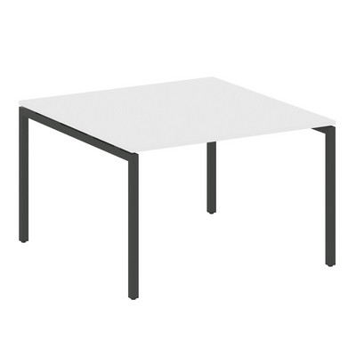 Metal System Quattro 4x4 40БП.ПРГ-1.2 (Белый/Черный) Переговорный стол, 1 столешница на П-образном м/к