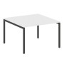 Metal System Quattro 4x4 40БП.ПРГ-1.2 (Белый/Черный) Переговорный стол, 1 столешница на П-образном м/к