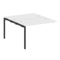 Metal System Quattro 4x4 40БП.ПРС-СП-2.2 (Белый/Черный) Проходной наборный элемент рабочей станции на П-образном м/к