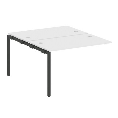 Metal System Quattro 4x4 40БП.ПРС-СП-2.2 (Белый/Антрацит) Проходной наборный элемент рабочей станции на П-образном м/к