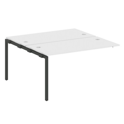 Metal System Quattro 4x4 40БП.ПРС-СП-2.3 (Белый/Антрацит) Проходной наборный элемент рабочей станции на П-образном м/к