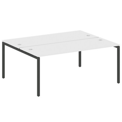 Metal System Quattro 4x4 40БП.РАС-СП-2.5 (Белый/Антрацит) Рабочая станция на П-образном м/к