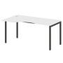 Metal System Quattro 4x4 40БП.СА-1 Л (Белый/Черный) Стол криволинейный левый на П-образном м/к