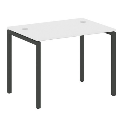 Metal System Quattro 4x4 40БП.СП-1 (Белый/Черный) Стол письменный на П-образном м/к
