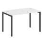 Metal System Quattro 4x4 40БП.СП-2 (Белый/Антрацит) Стол письменный на П-образном м/к