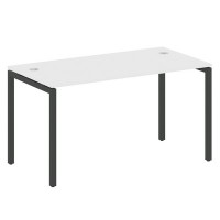 Metal System Quattro 4x4 40БП.СП-3 (Белый/Черный) Стол письменный на П-образном м/к