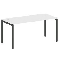 Metal System Quattro 4x4 40БП.СП-4 (Белый/Черный) Стол письменный на П-образном м/к