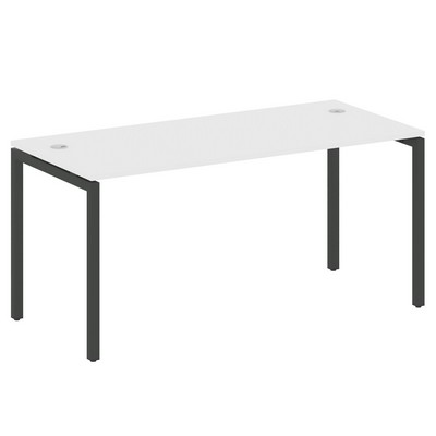 Metal System Quattro 4x4 40БП.СП-4 (Белый/Черный) Стол письменный на П-образном м/к