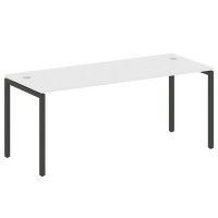 Metal System Quattro 4x4 40БП.СП-5 (Белый/Черный) Стол письменный на П-образном м/к