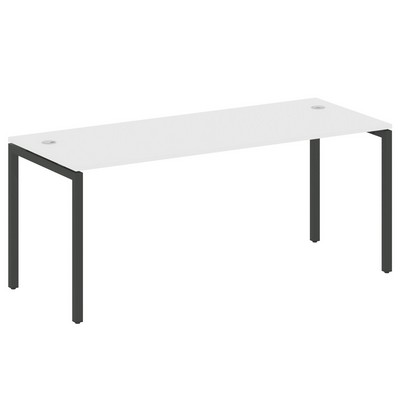 Metal System Quattro 4x4 40БП.СП-5 (Белый/Антрацит) Стол письменный на П-образном м/к