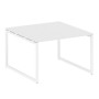 Metal System Quattro 4x4 40БО.ПРГ-1.2 (Белый/Белый) Переговорный стол, 1 столешница на О-образном м/к