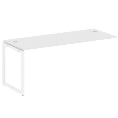 Metal System Quattro 4x4 40БО.ПРС-СП-1.5 (Белый/Белый) Проходной наборный элемент рабочей станции на О-образном м/к