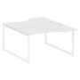 Metal System Quattro 4x4 40БО.РАС-СА-2.2 (Белый/Белый) Рабочая станция криволинейная на О-образном м/к