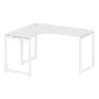 Metal System Quattro 4x4 40БО.СА-3 Л (Белый/Белый) Стол криволинейный левый на О-образном м/к