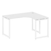 Metal System Quattro 4x4 40БО.СА-3 Пр (Белый/Белый) Стол криволинейный правый на О-образном м/к