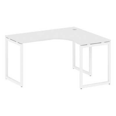 Metal System Quattro 4x4 40БО.СА-3 Пр (Белый/Белый) Стол криволинейный правый на О-образном м/к