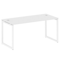 Metal System Quattro 4x4 40БО.СП-4 (Белый/Белый) Стол письменный на О-образном м/к