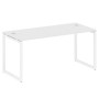 Metal System Quattro 4x4 40БО.СП-4 (Белый/Белый) Стол письменный на О-образном м/к
