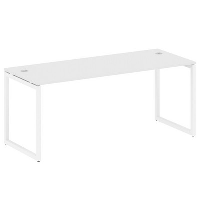 Metal System Quattro 4x4 40БО.СП-5 (Белый/Белый) Стол письменный на О-образном м/к