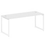Metal System Quattro 4x4 40БО.СП-5 (Белый/Белый) Стол письменный на О-образном м/к