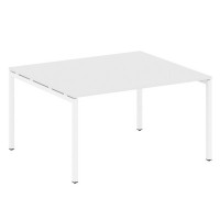Metal System Quattro 4x4 40БП.ПРГ-1.3 (Белый/Белый) Переговорный стол, 1 столешница на П-образном м/к