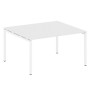 Metal System Quattro 4x4 40БП.ПРГ-1.3 (Белый/Белый) Переговорный стол, 1 столешница на П-образном м/к