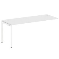 Metal System Quattro 4x4 40БП.ПРС-СП-1.5 (Белый/Белый) Проходной наборный элемент рабочей станции на П-образном м/к