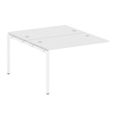 Metal System Quattro 4x4 40БП.ПРС-СП-2.2 (Белый/Белый) Проходной наборный элемент рабочей станции на П-образном м/к