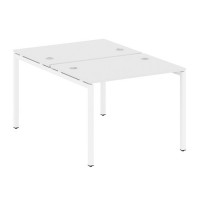 Metal System Quattro 4x4 40БП.РАС-СП-2.1 (Белый/Белый) Рабочая станция на П-образном м/к