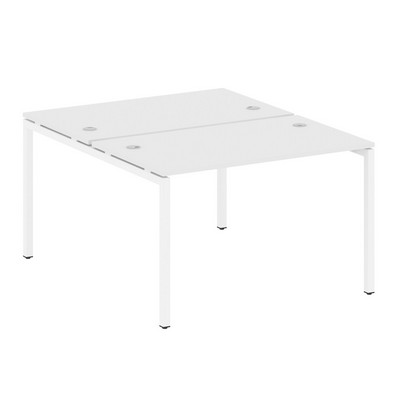 Metal System Quattro 4x4 40БП.РАС-СП-2.2 (Белый/Белый) Рабочая станция на П-образном м/к