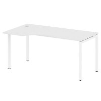 Metal System Quattro 4x4 40БП.СА-1 Л (Белый/Белый) Стол криволинейный левый на П-образном м/к
