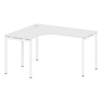 Metal System Quattro 4x4 40БП.СА-3 Л (Белый/Белый) Стол криволинейный левый на П-образном м/к