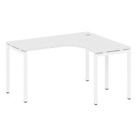 Metal System Quattro 4x4 40БП.СА-3 Пр (Белый/Белый) Стол криволинейный правый на П-образном м/к