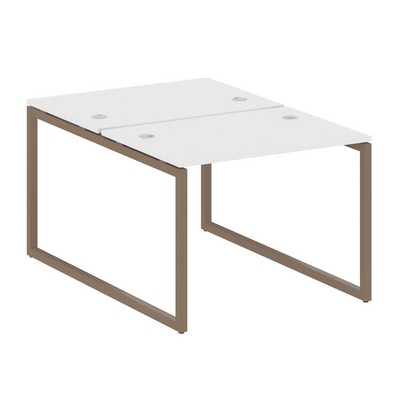 Metal System Quattro 4x4 40БО.РАС-СП-2.1 (Белый/Мокко) Рабочая станция на О-образном м/к