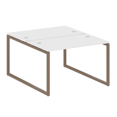 Metal System Quattro 4x4 40БО.РАС-СП-2.2 (Белый/Мокко) Рабочая станция на О-образном м/к