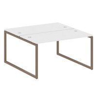 Metal System Quattro 4x4 40БО.РАС-СП-2.3 (Белый/Мокко) Рабочая станция на О-образном м/к