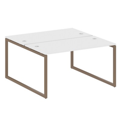 Metal System Quattro 4x4 40БО.РАС-СП-2.3 (Белый/Мокко) Рабочая станция на О-образном м/к