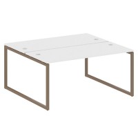 Metal System Quattro 4x4 40БО.РАС-СП-2.4 (Белый/Мокко) Рабочая станция на О-образном м/к